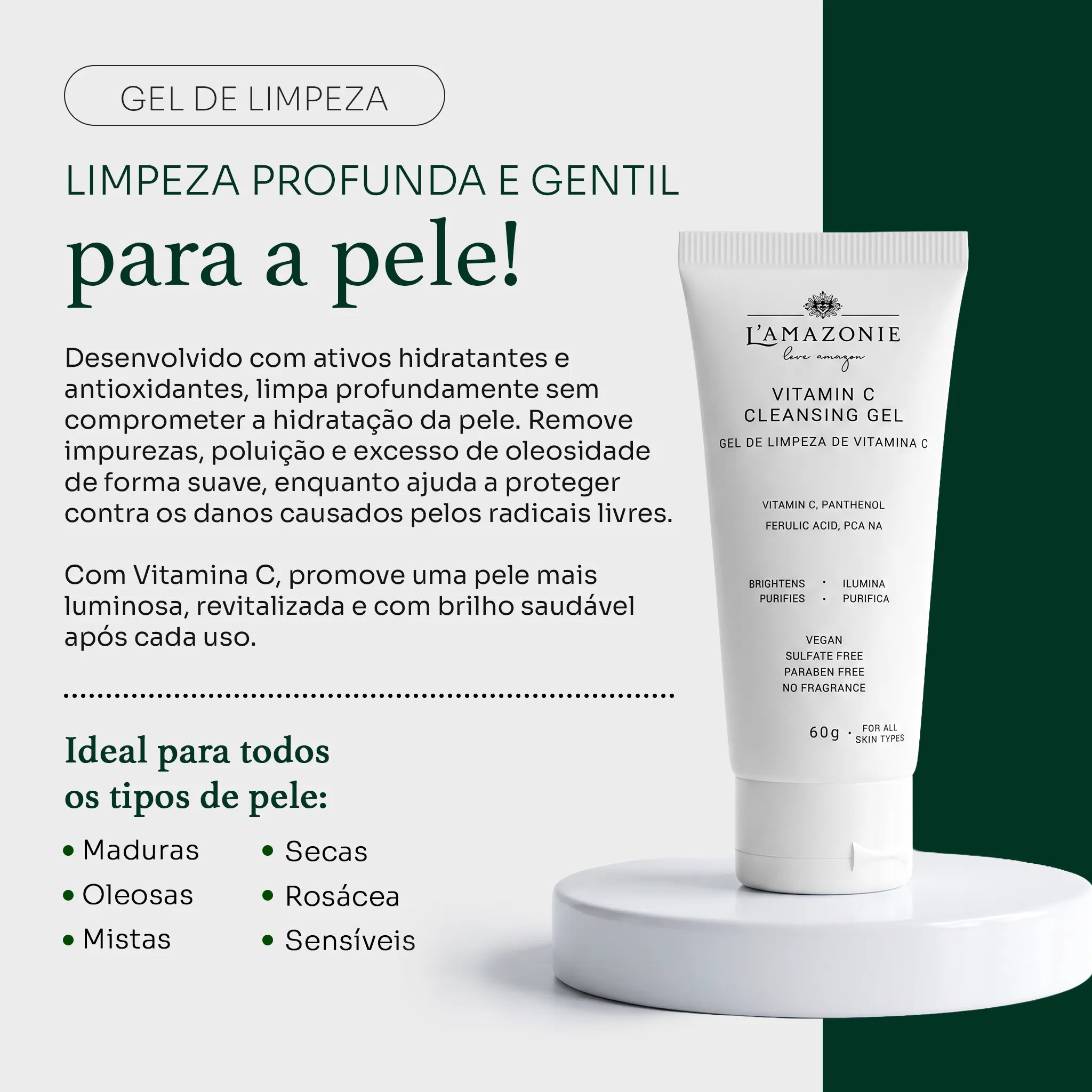 Gel de Limpeza de Vitamina C 60 g