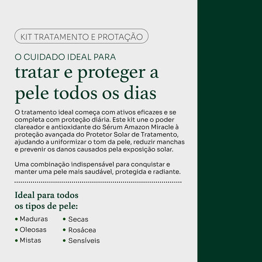Kit Sérum Vitamina C20 + Protetor Solar de Tratamento