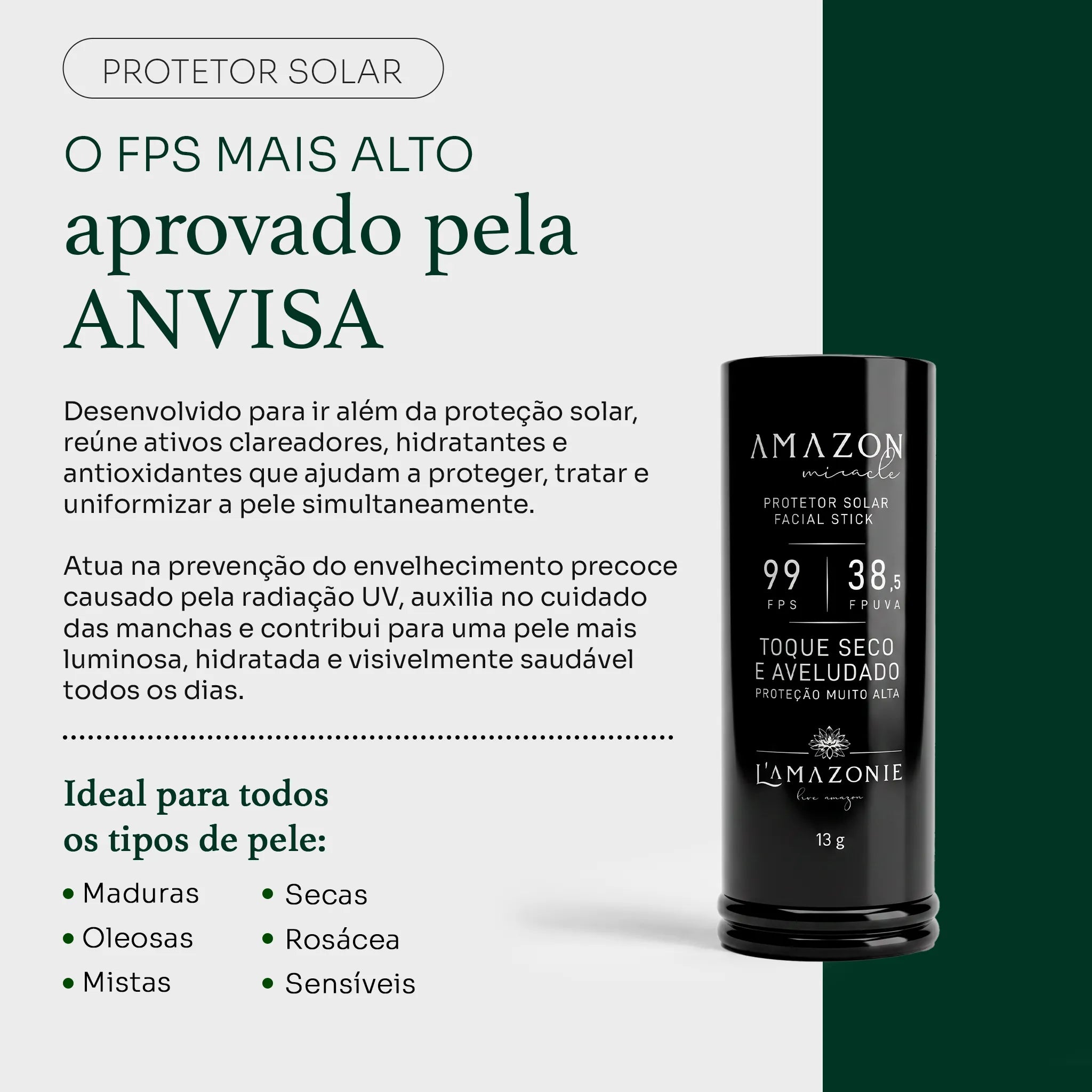 Protetor Solar de Tratamento FPS 99
