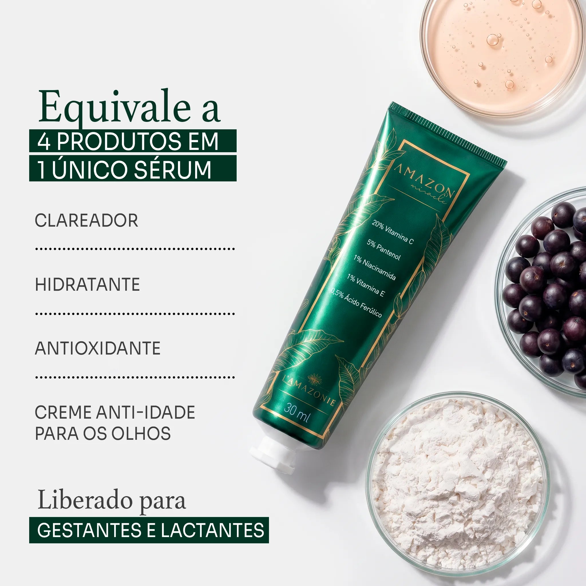 Kit 2 Sérum Clareador Anti-Manchas Vitamina C20