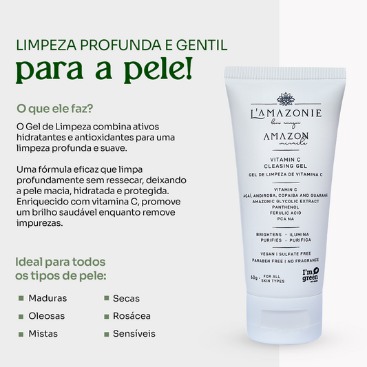 Kit 2 Gel de Limpeza Facial 60g