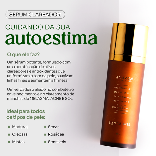 Kit Sérum Vitamina C20 + Protetor Solar de Tratamento