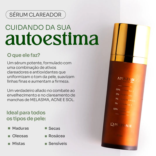 Kit 2 Sérum Clareador Anti-Manchas Vitamina C20